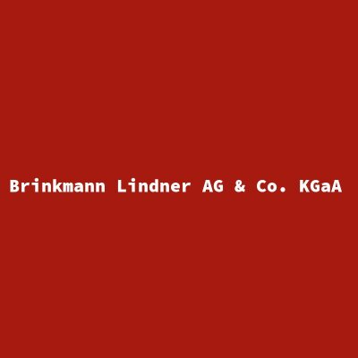 Hersteller: Brinkmann Lindner AG &amp; Co. KGaA
