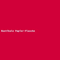 Rustikale Papier-Flasche