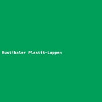 Rustikaler Plastik-Lappen