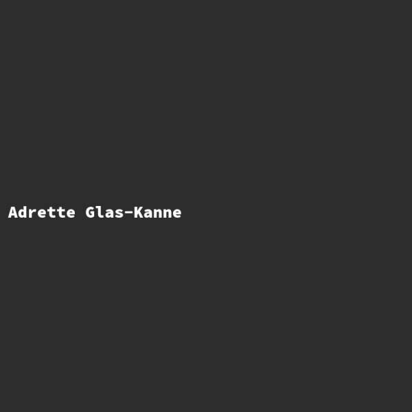 Adrette Glas-Kanne